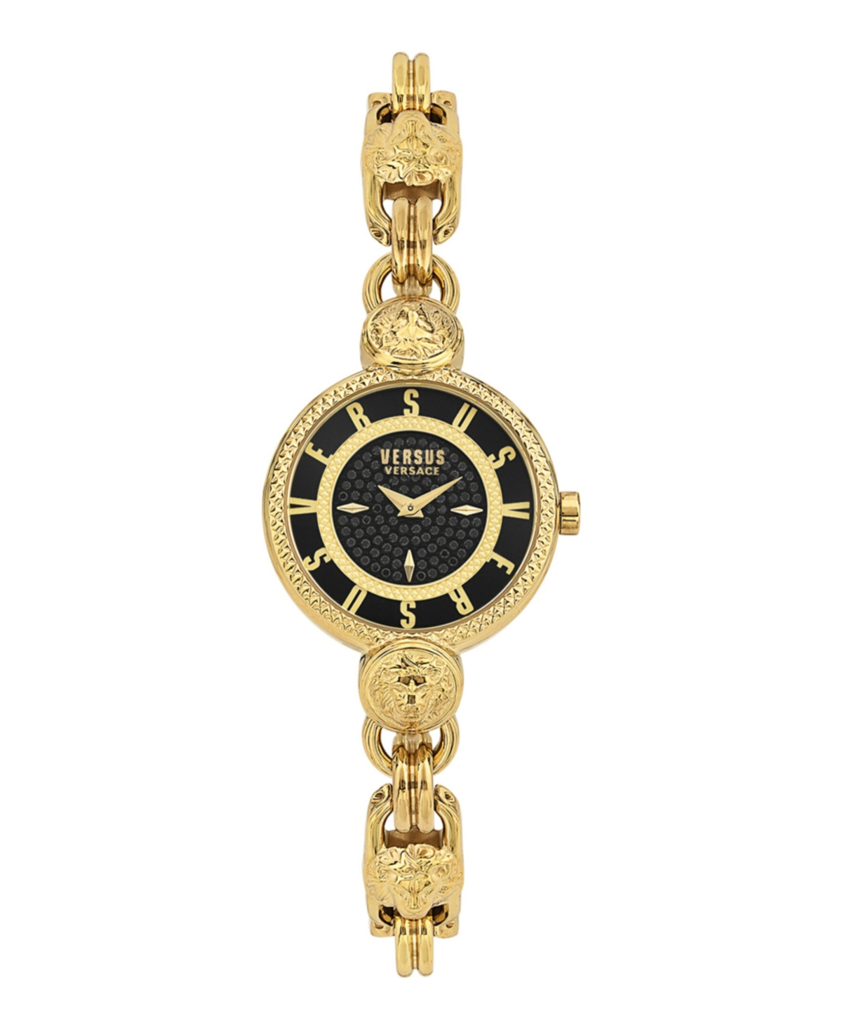 Versus Women's Les Docks Petite 2 Hand Quartz Gold-tone Stainless Steel Watch, 30mm In Ion Plating Yellow Gold