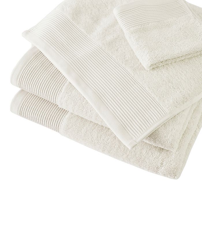 Cotton Tencel Blend Antimicrobial 6 Piece Towel Set Grey