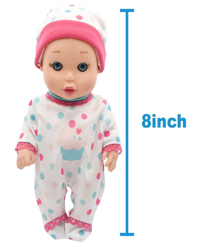 Magic Nursery Doll in Crib 8" Baby Doll Playset New Adventures