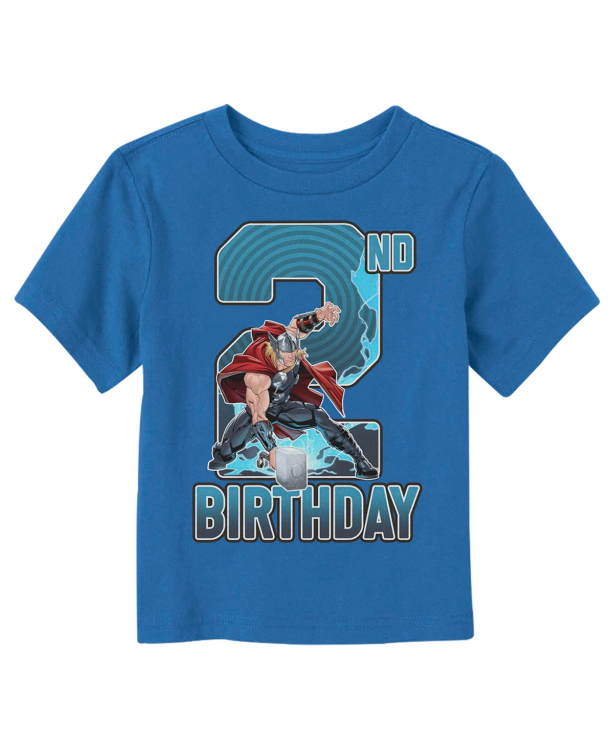 Marvel Toddler's  2nd Birthday Thor Unisex T-shirt In Royal Blue