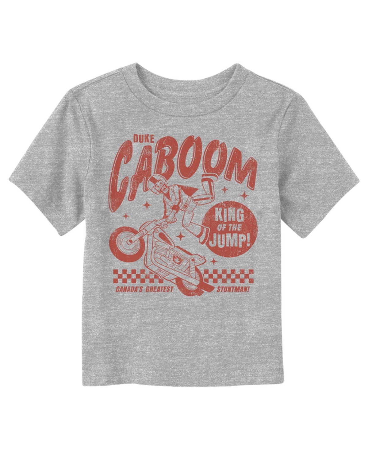 Disney Pixar Toddler's Toy Story 4 Caboom King Jump Unisex T-shirt In Athletic Heather
