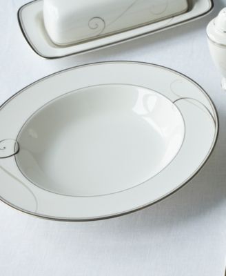 Platinum Wave Set of 4 Soup Bowls, 9.50", 10 oz.