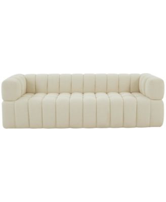 Calyna 90" Channel Tufted Boucle Sofa