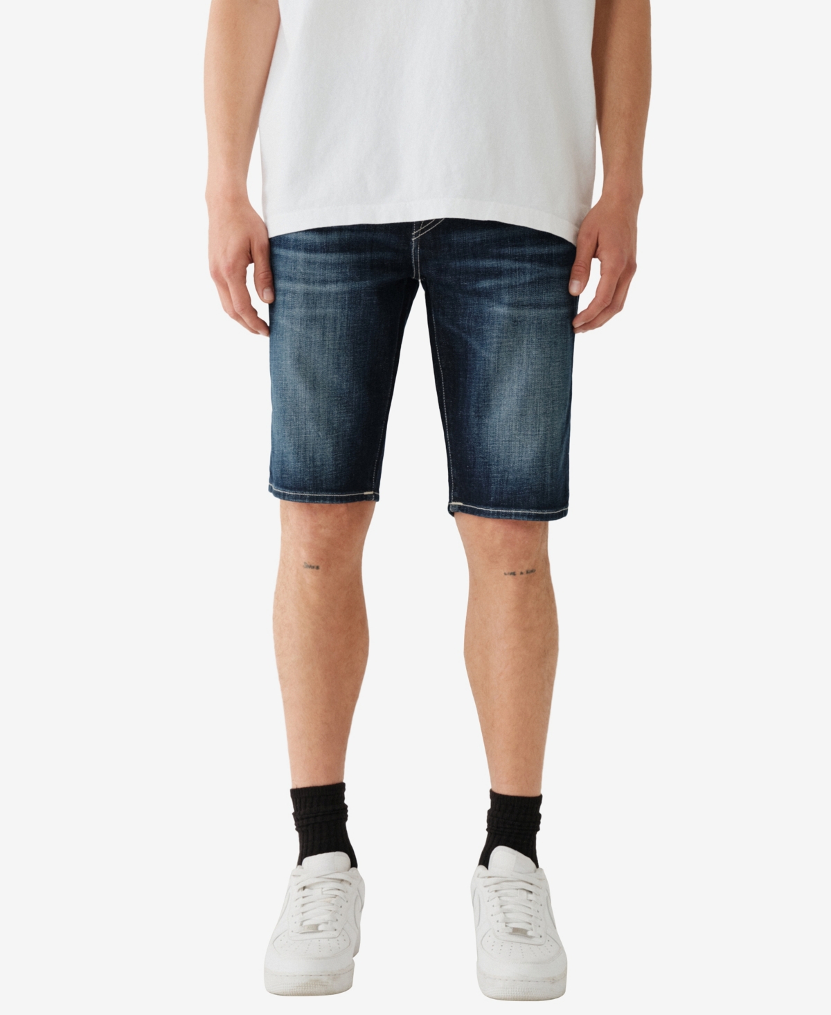True religion men's denim shorts cheap