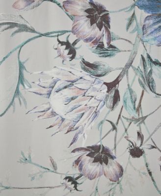 Cassandra Printed Cotton Shower Curtain, 72" x 72"