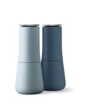 Joseph Joseph Milltop Salt and Pepper Grinder Set with Adjustable Grind  Size Coarseness, 2-piece, Dark Gray/White