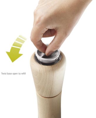 Milltop Wood Non-Spill Salt Mill