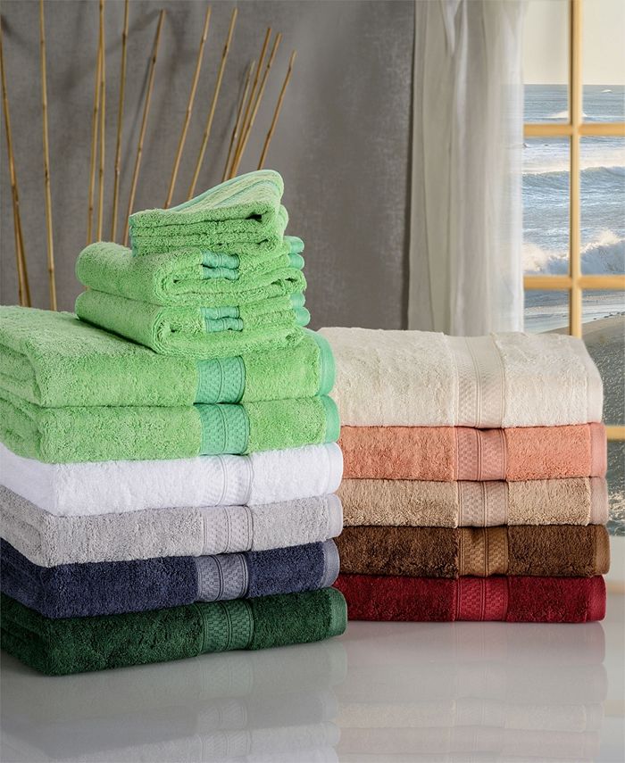 Superior Rayon from Bamboo Blend Ultra Soft Quick Drying Solid 6 Piece