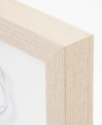 Peony Sketch Printed Glass Wall Art, 12" x 15"