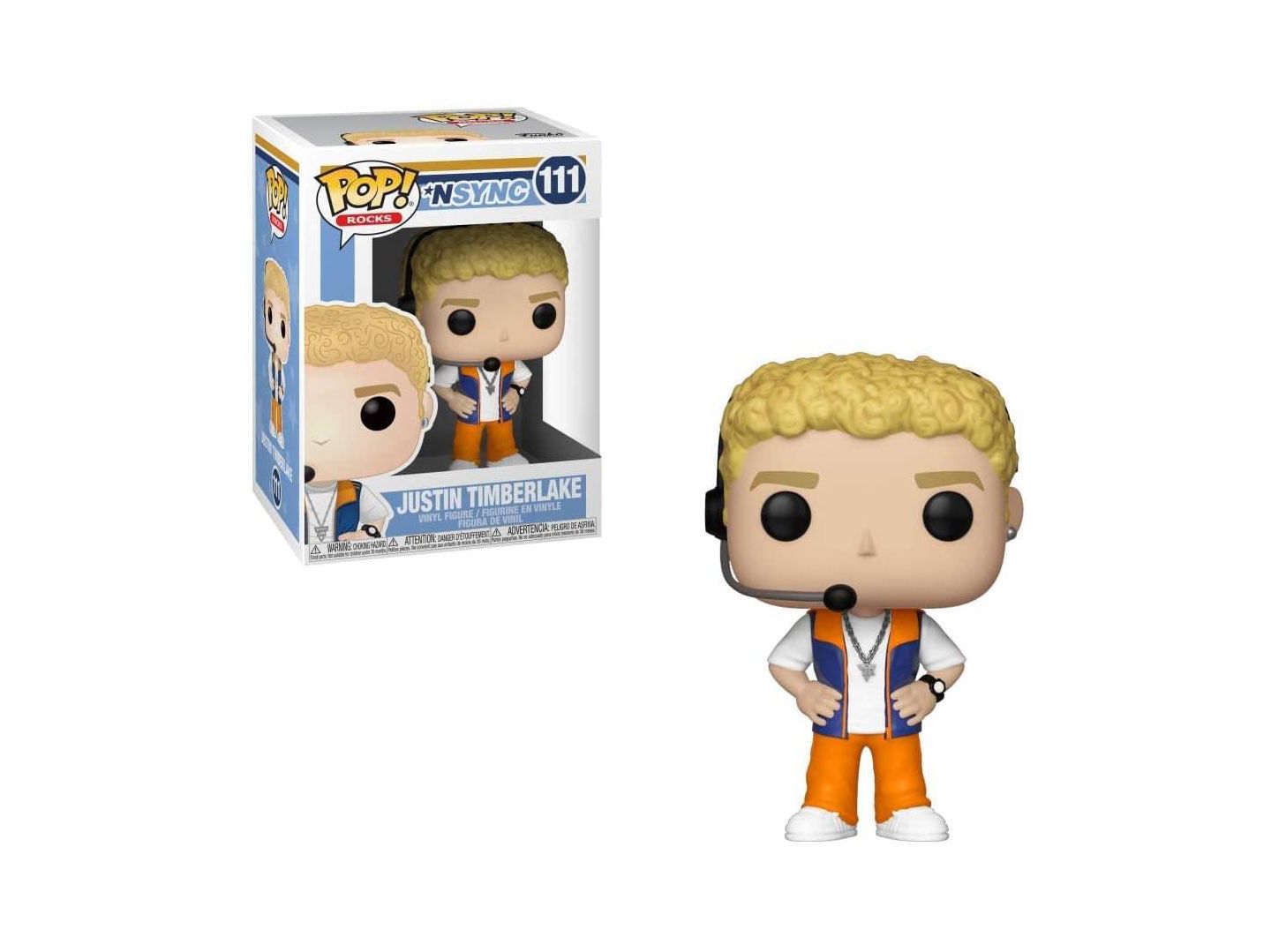 Детская фигурка Funko Pop! Justin Timberlake 3.75-Inch Vinyl Figure, цвет: Оранжевый — фото 1