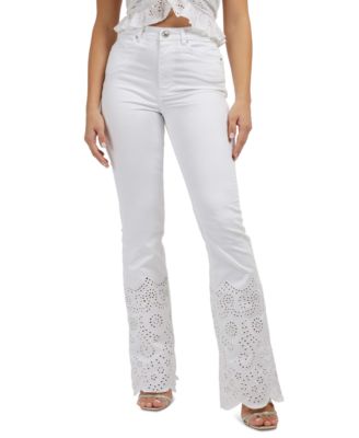 GUESS - Women's Pop 70s Embroidered Bootcut Jeans