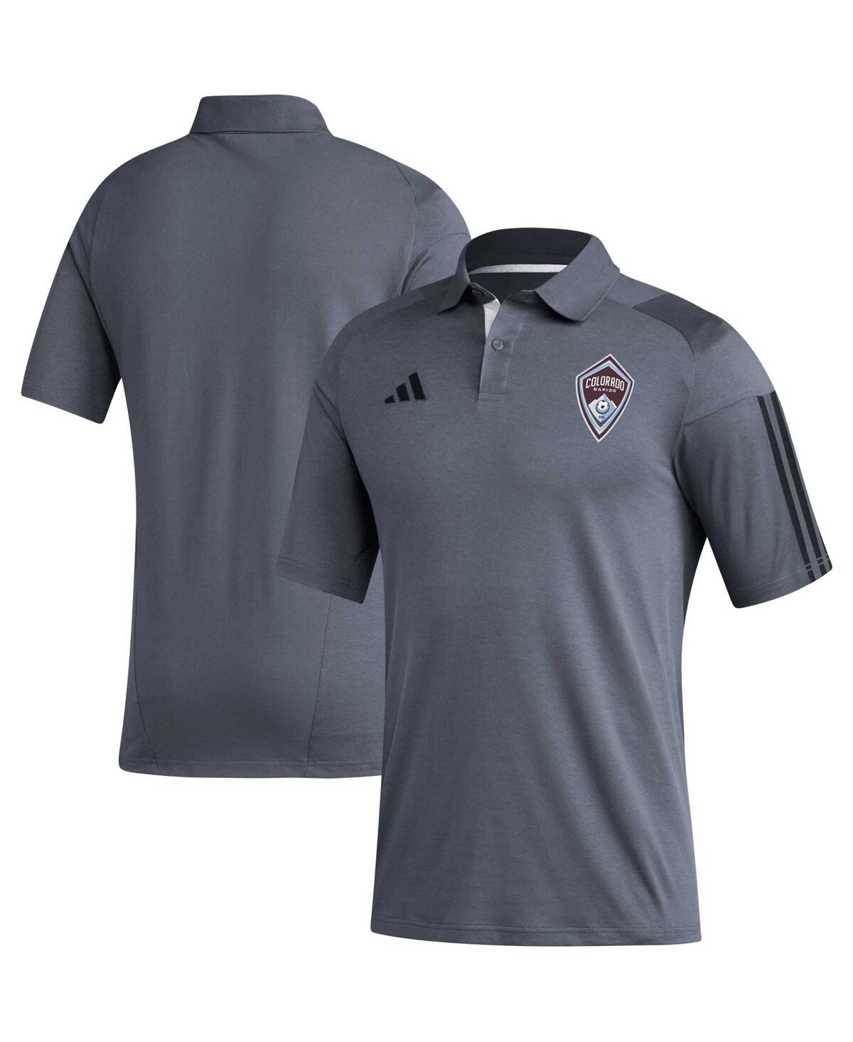 Men's adidas Gray Colorado Rapids 2023 On-Field Training Polo Shirt - Gray