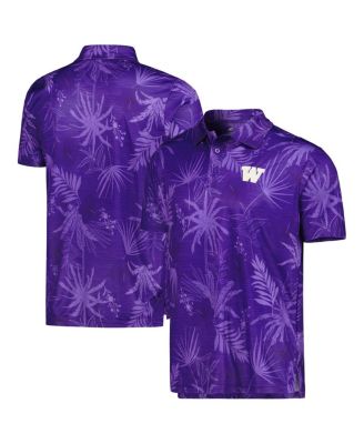Men's Purple Washington Huskies Palms Team Polo Shirt