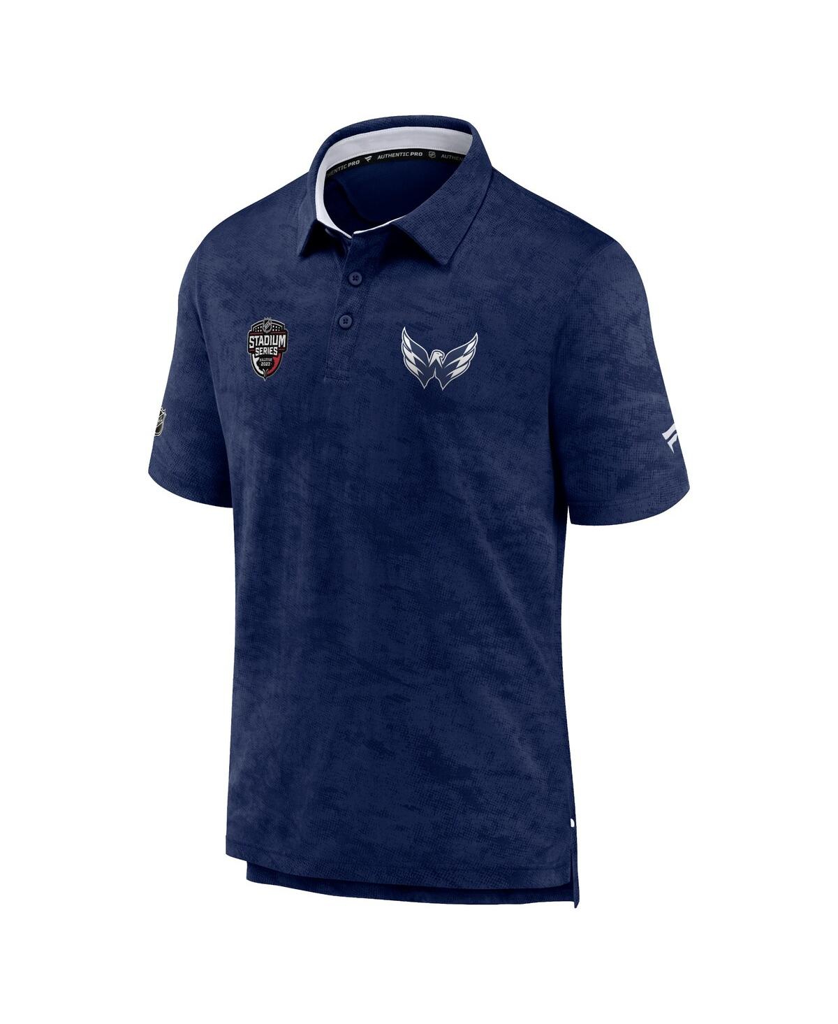 Shop Fanatics Men's  Navy Washington Capitals 2023 Nhl Stadium Series Authentic Pro Polo Shirt
