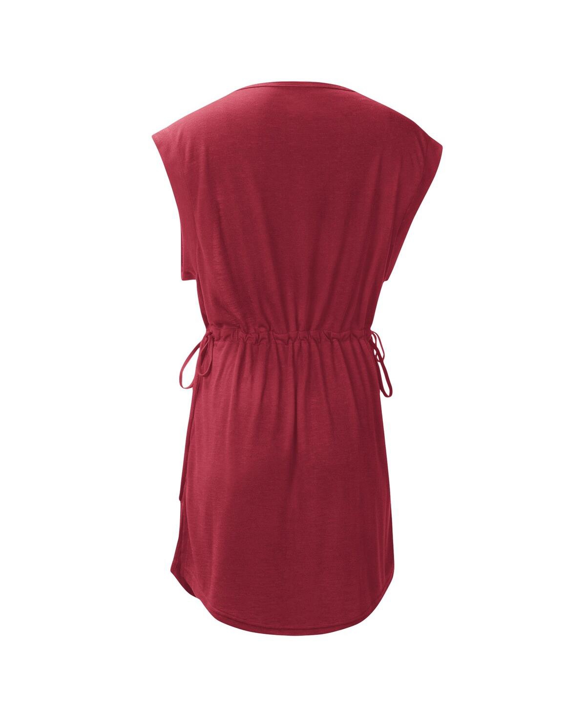 G-iii 4her By Carl Banks Cardinal Arkansas Razorbacks Goat Swimsuit Cover-up Dress In Cardinal