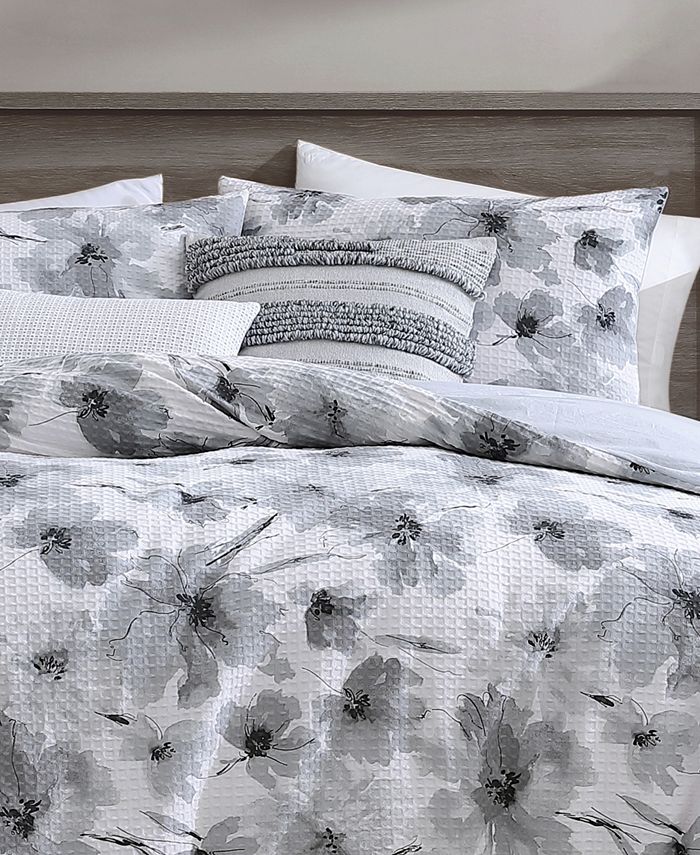 DKNY Modern Bloom 3 Piece Comforter Set, Queen Macy's