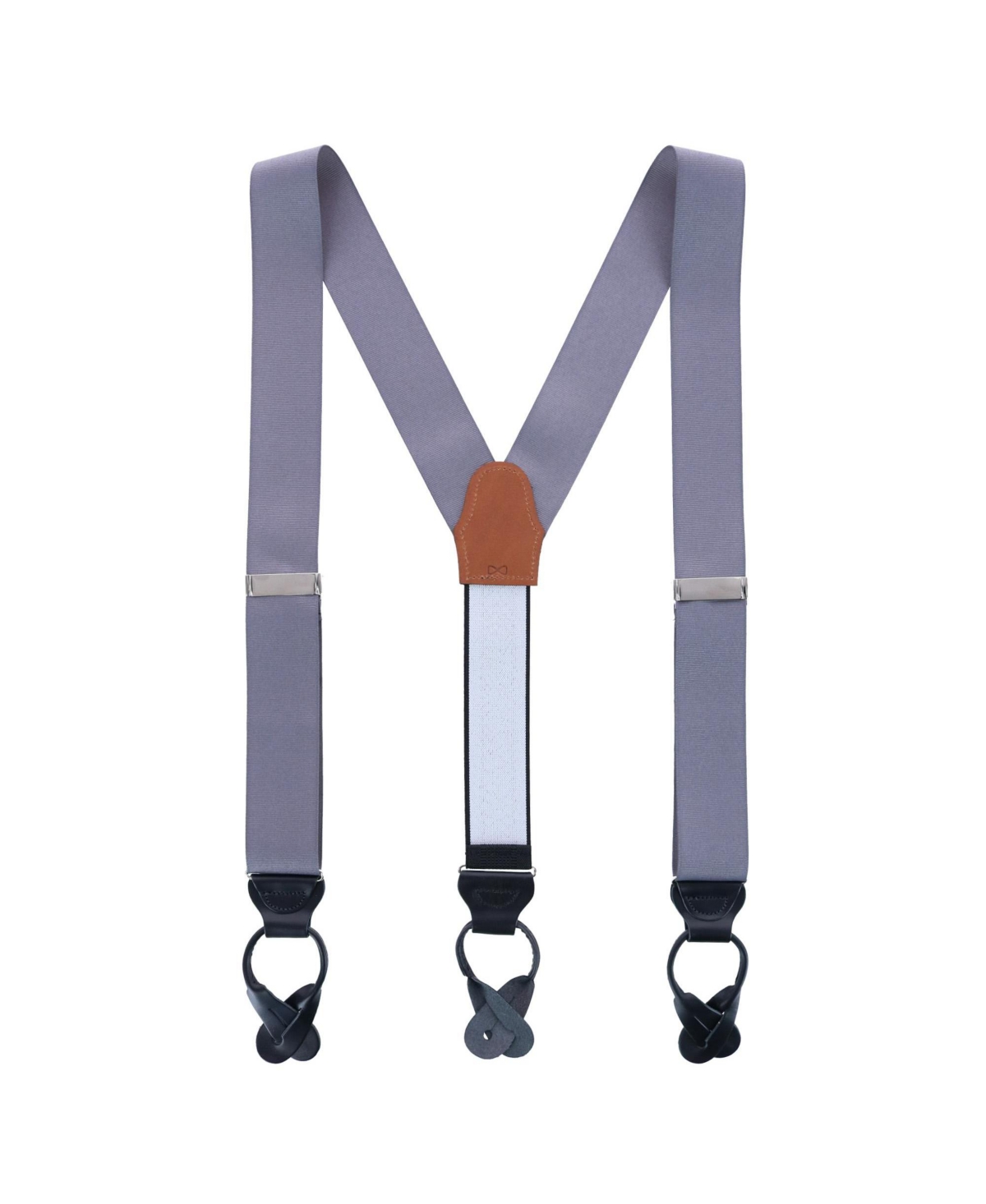 Trafalgar Men's Phoenix 38mm Grosgrain Non Stretch Ribbon Button End Suspenders
