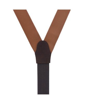 Men's Phoenix 38mm Grosgrain Non Stretch Ribbon Button End Suspenders