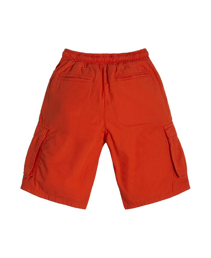 GUESS Big Boys Pull On Drawstring Waist Woven Twill Cargo Shorts Macy's