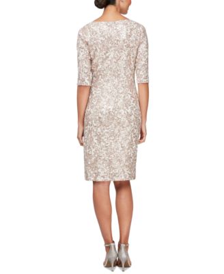 Alex Evenings Women's Sequined Lace Sheath Dress - Macy's