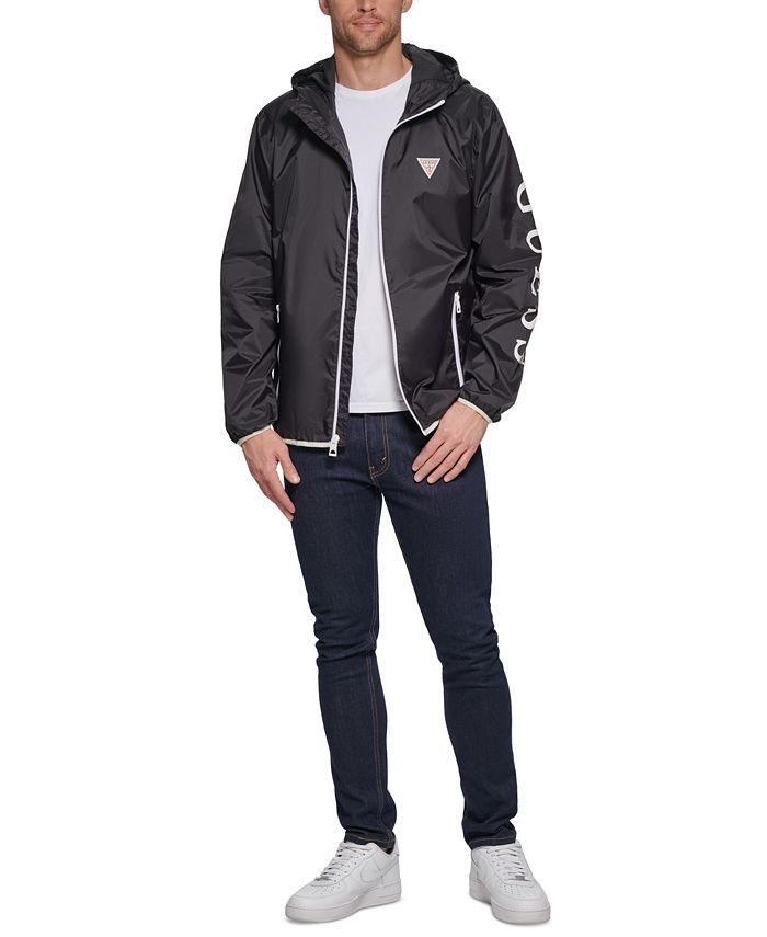 GUESS Men's Windbreaker Jacket & Reviews Coats & Jackets Men Macy's