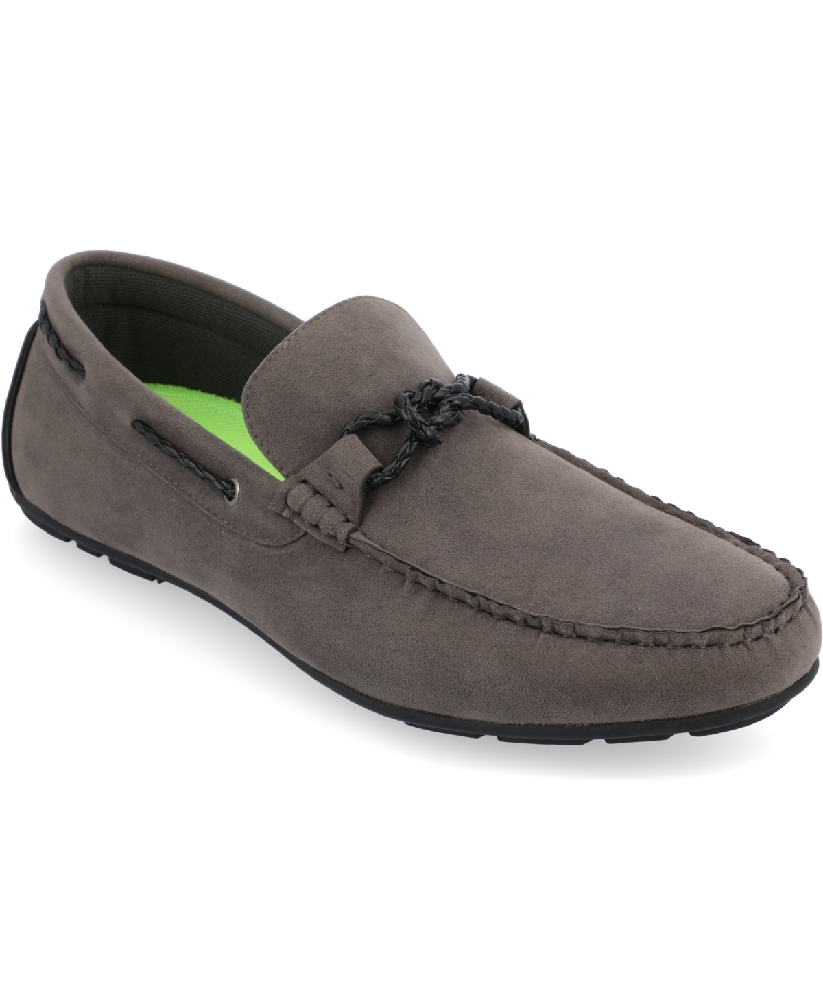Vance Co. Men's Tyrell Driving Loafers In Gray