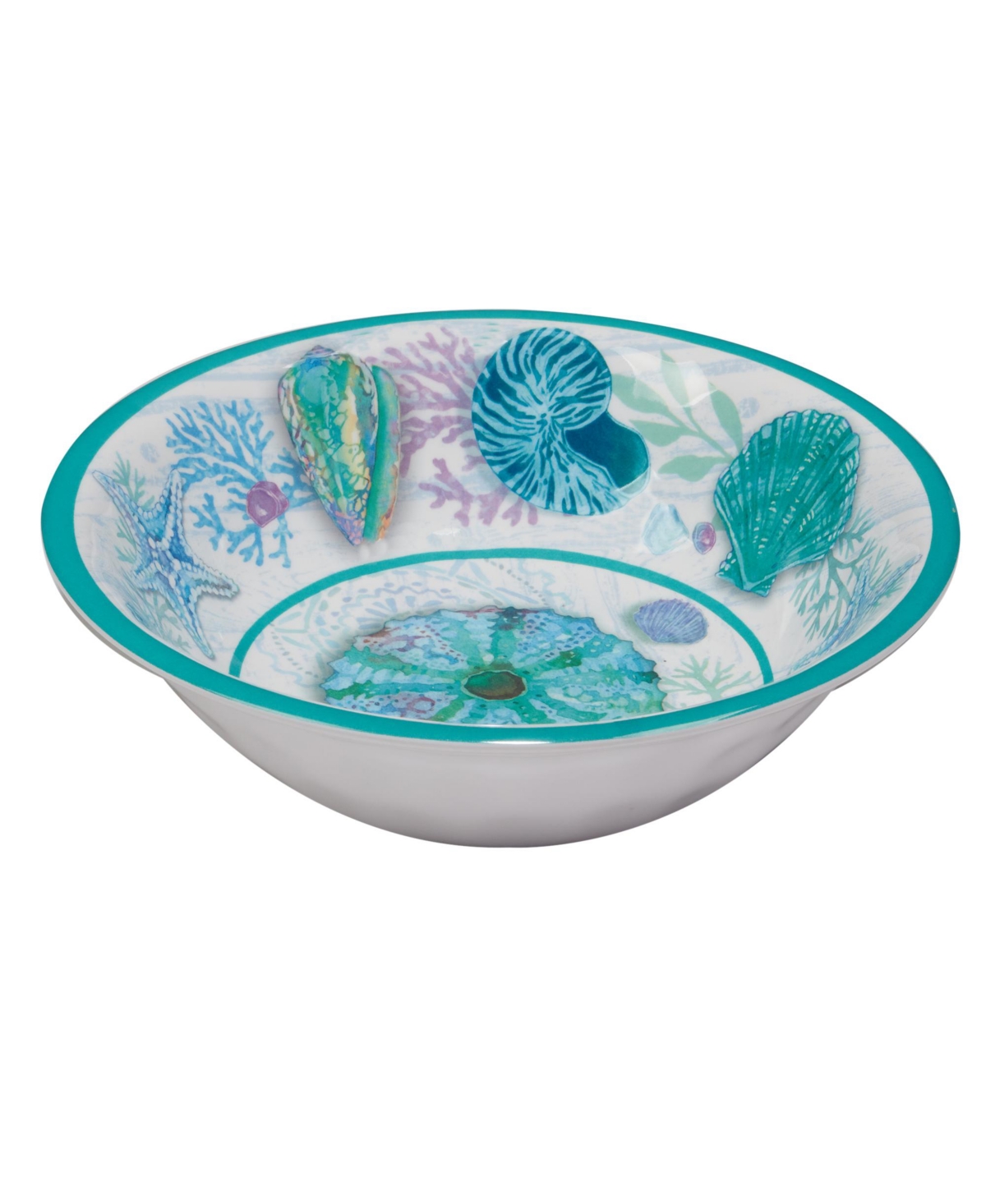 Certified International Serene Seas Melamine 12 Piece Dinnerware Set, Service for 4