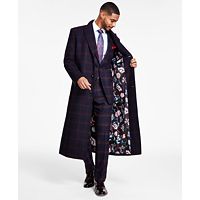 Tayion Collection Men's Classic-Fit Wool Blend Overcoats