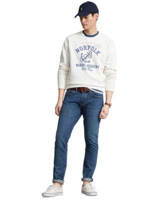 ★★POLO RALPH LAUREN★★ Anchor Print Fleece Sweatshirt Whi Genuine Polo Ralph Lauren Anchor Print Fleece Sweatshirt