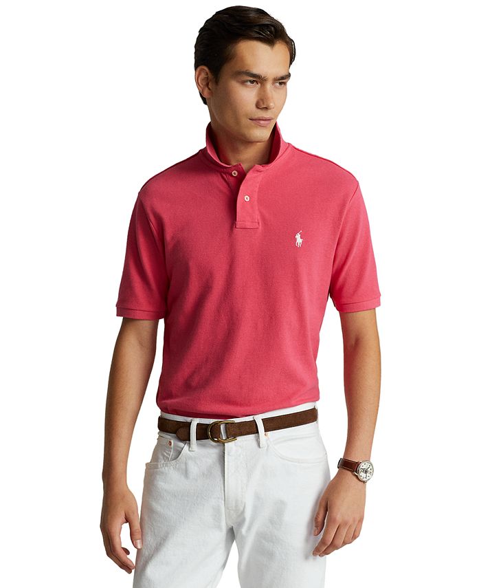 Brand New With Tag Polo Ralph Lauren Mesh Polo Shirt Men Classic fit Size M  Red!