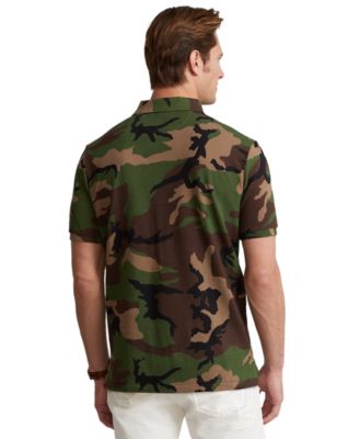 Men's Classic-Fit Camo Cotton Mesh Shirt