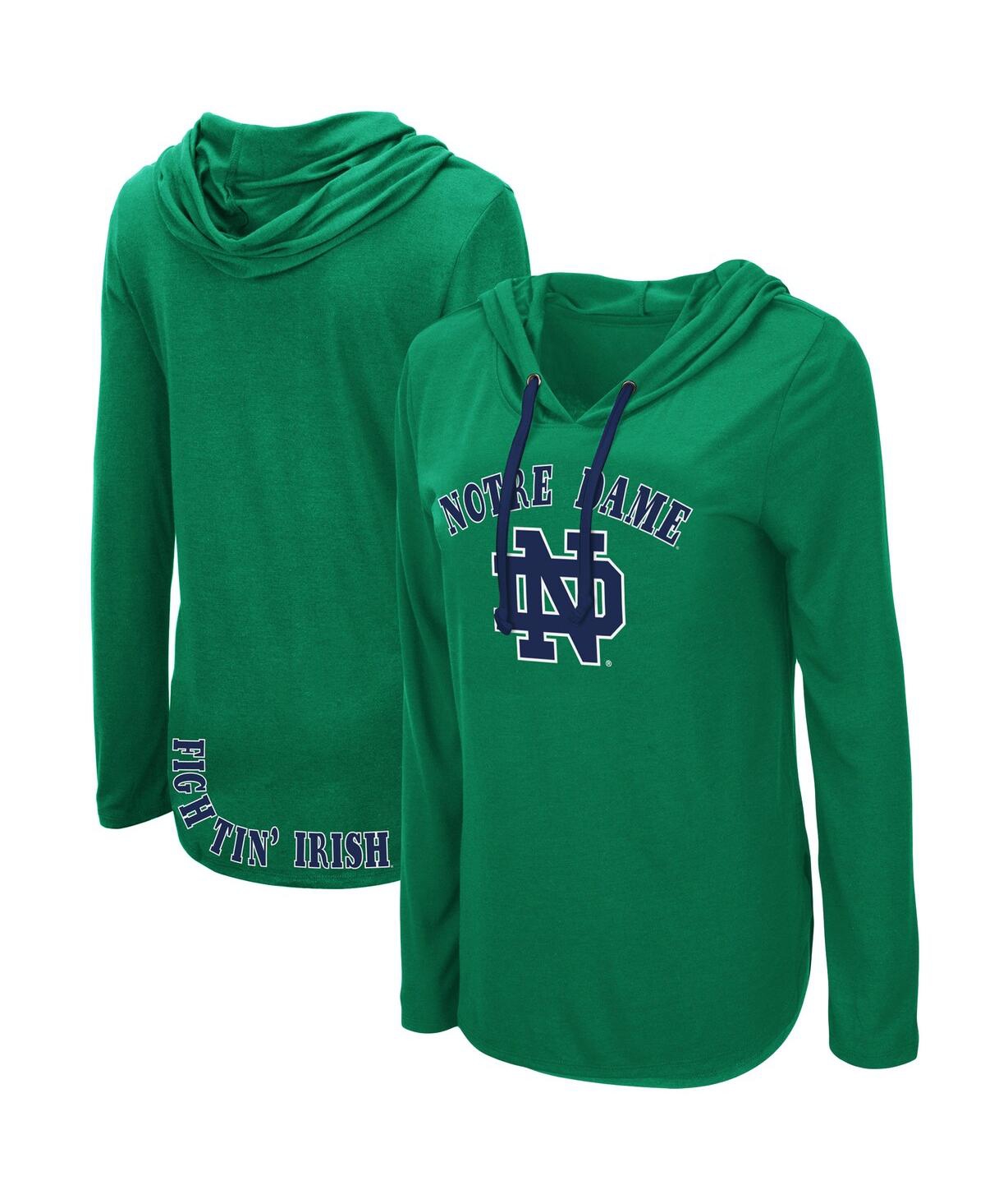 Women's ColosseumNotre Dame Fighting Irish My Lover Hoodie Long Sleeve T-shirt - Green