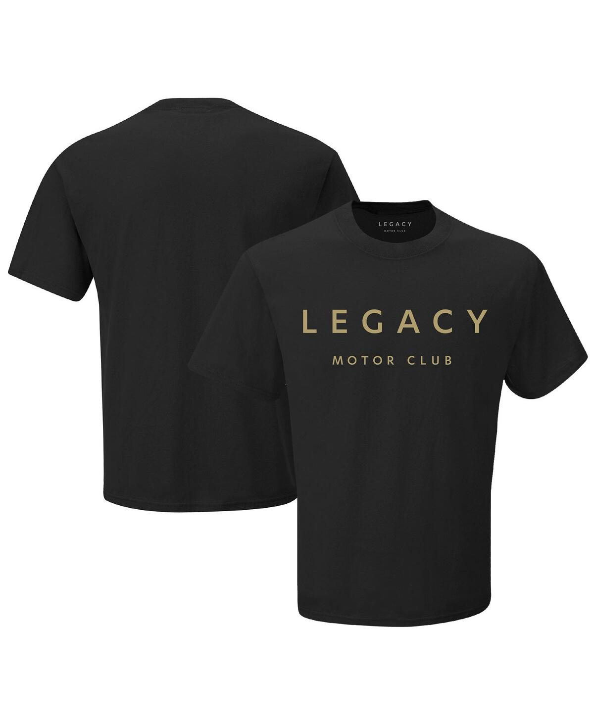 Men's Checkered Flag Sports Black Legacy Motor Club Team T-shirt - Black