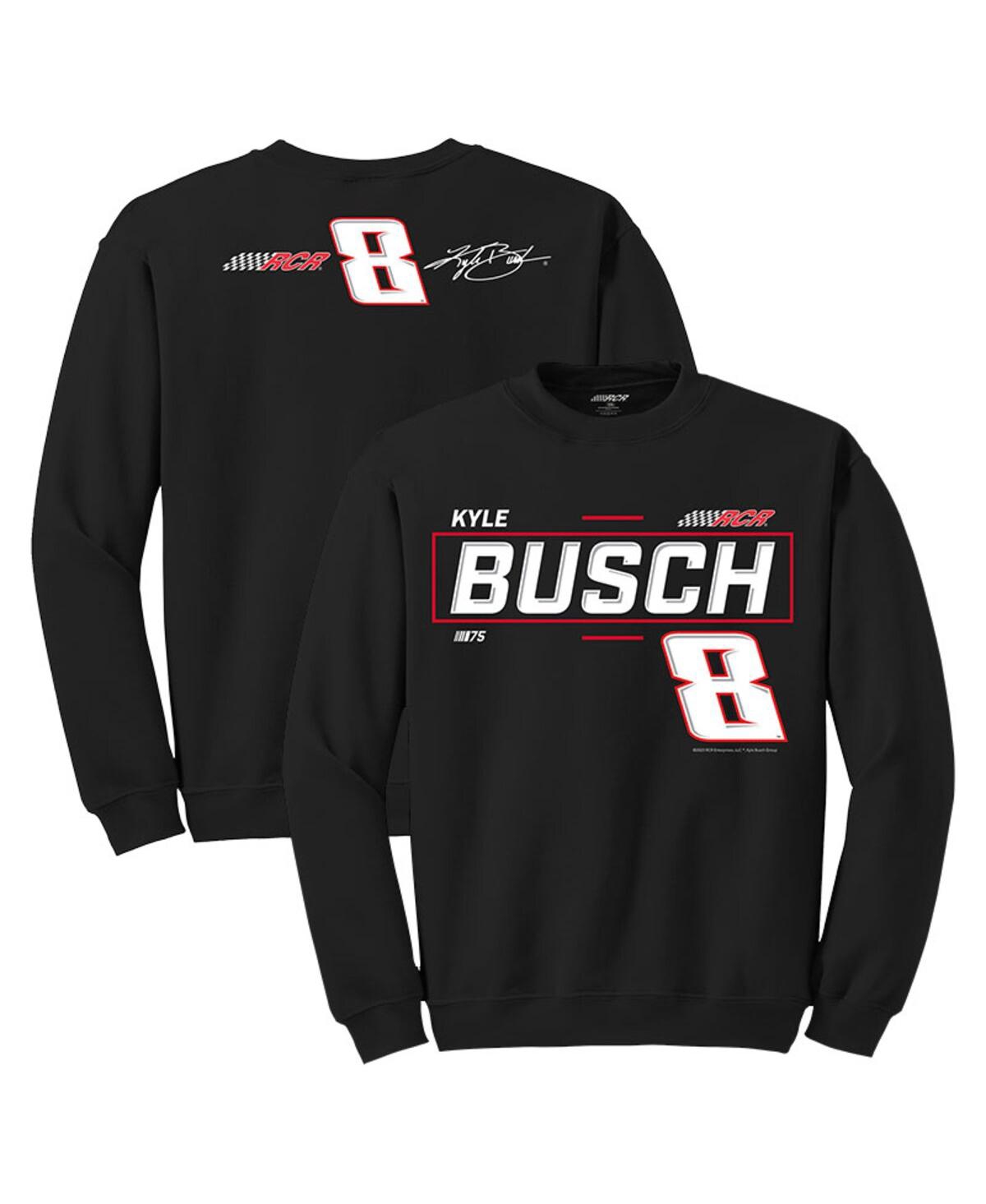 Men's Richard Childress Racing Team Collection Black Kyle Busch 2-Spot Pullover Sweatshirt - Black
