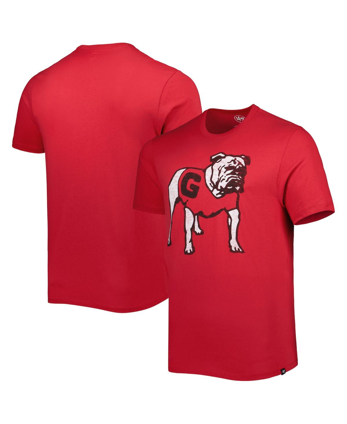 47 Brand Men's ' Red Georgia Bulldogs Premier Franklin Logo T-shirt