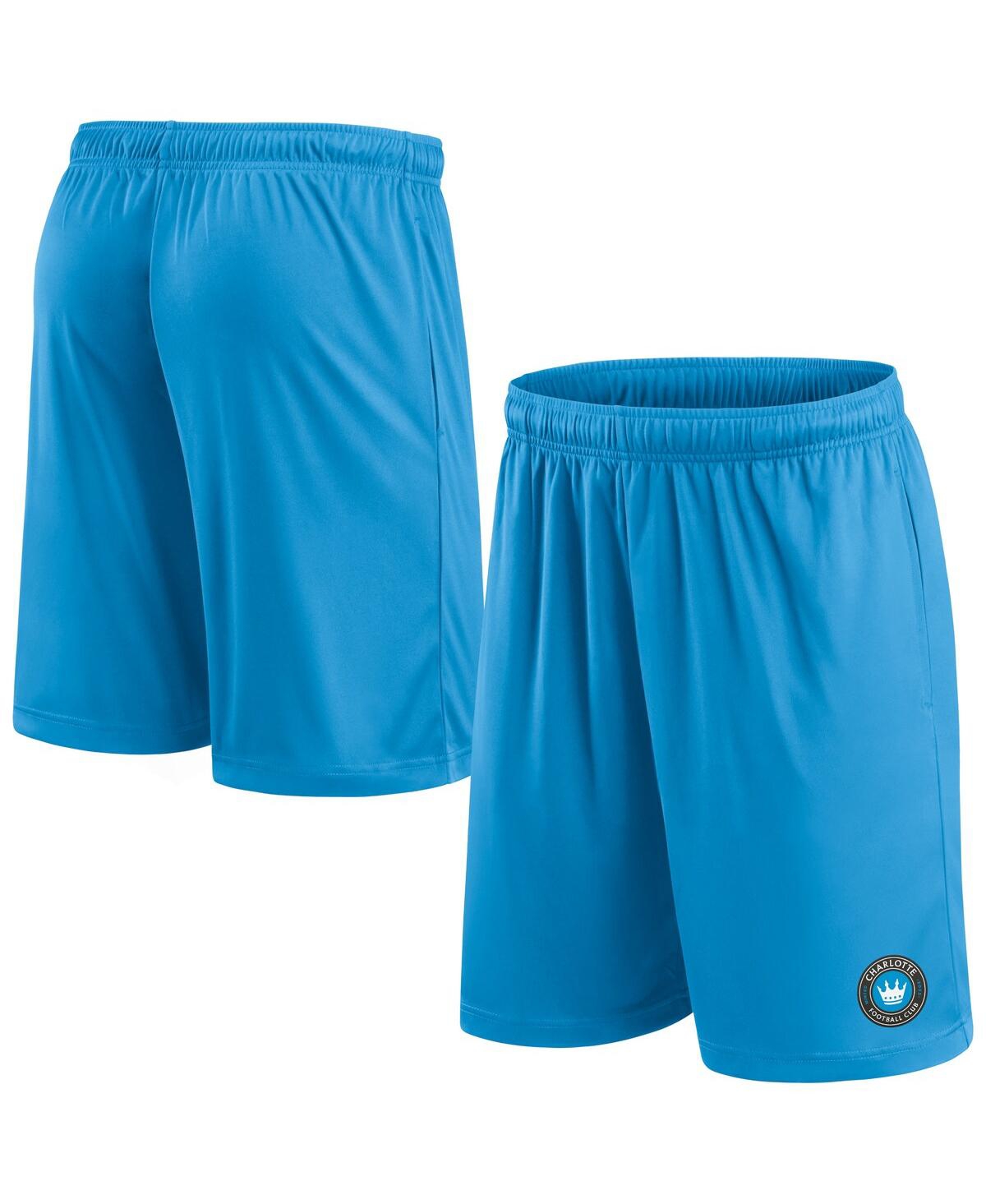 Shop Fanatics Men's  Blue Charlotte Fc Primary Team Logo Shorts