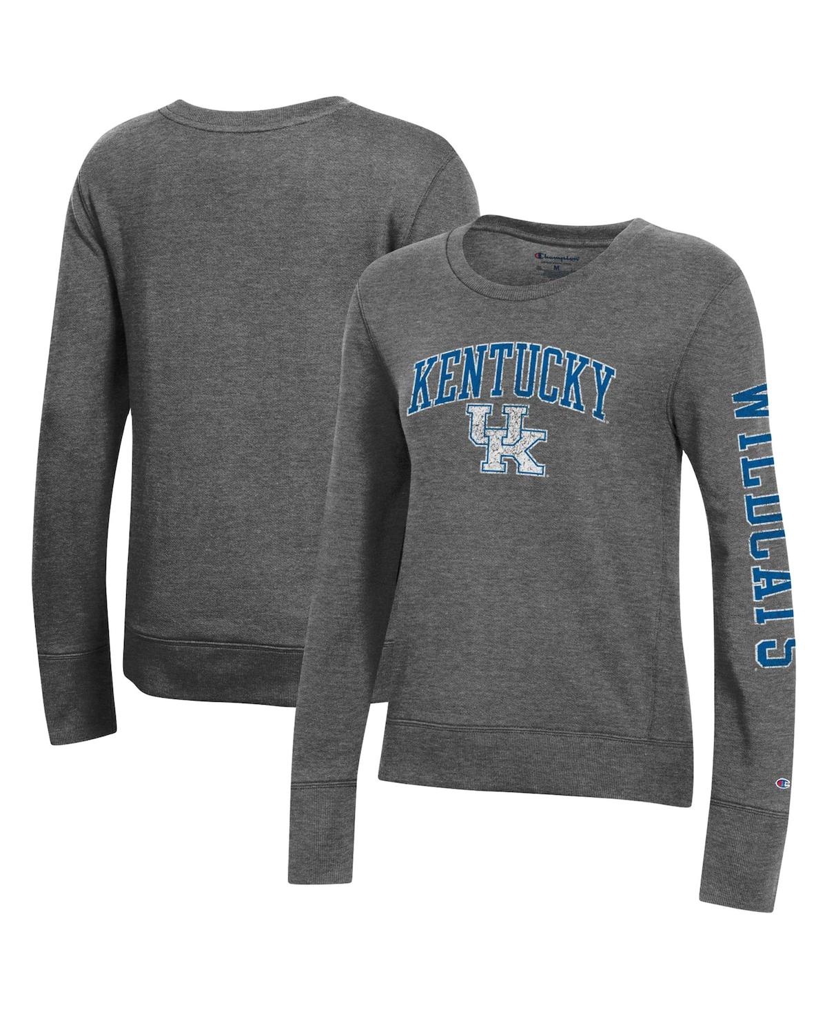 Champion Women's  Heathered Charcoal Kentucky Wildcats University 2.0 Fleece Sweatshirt