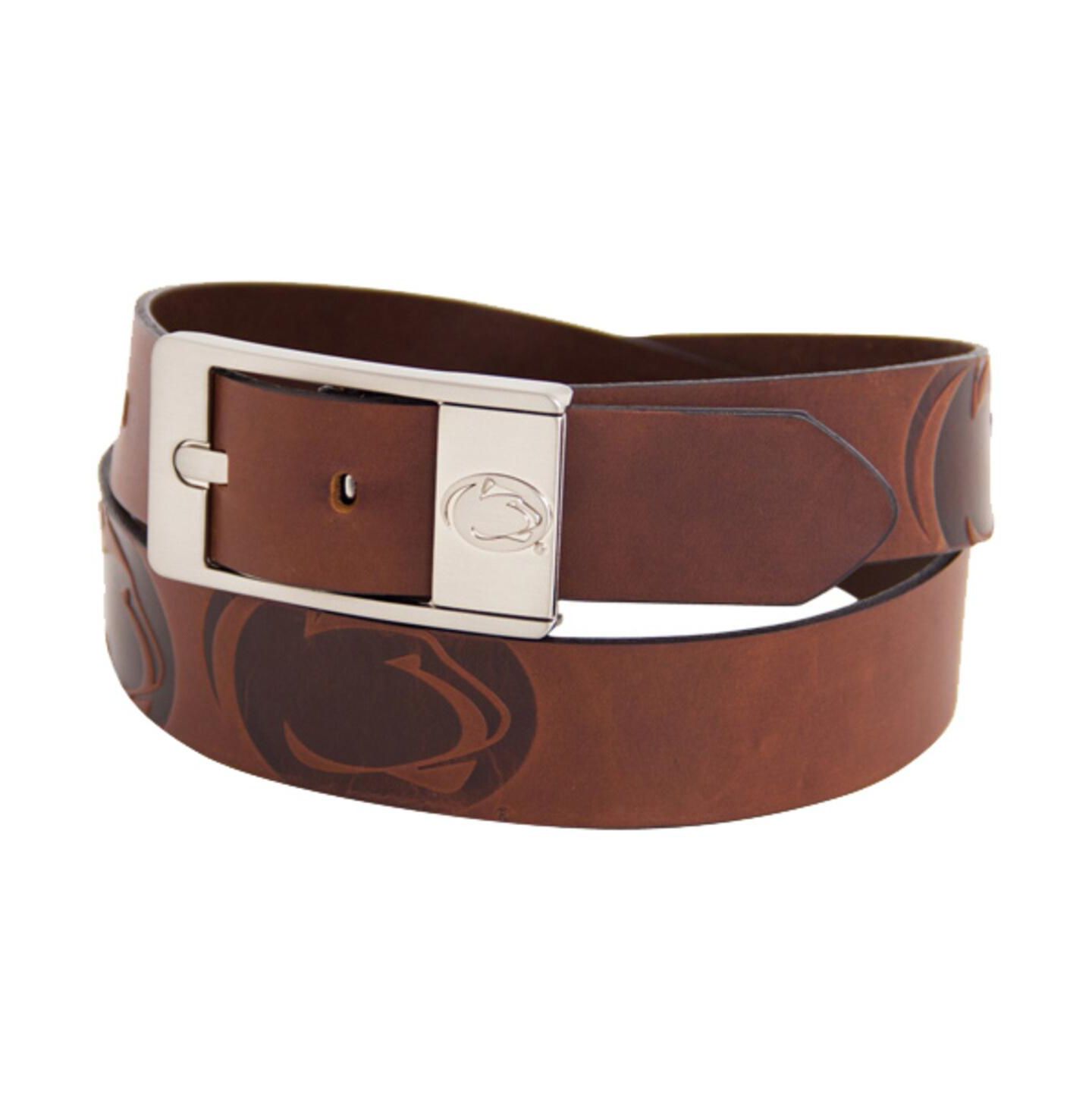 Мужской ремень Eagles Wings Penn State Nittany Lions Brandish Leather Belt - Brown — фото 1