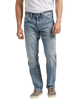 Silver Jeans Co. Men's Eddie Relaxed Fit Tapered Jeans - Macy's
