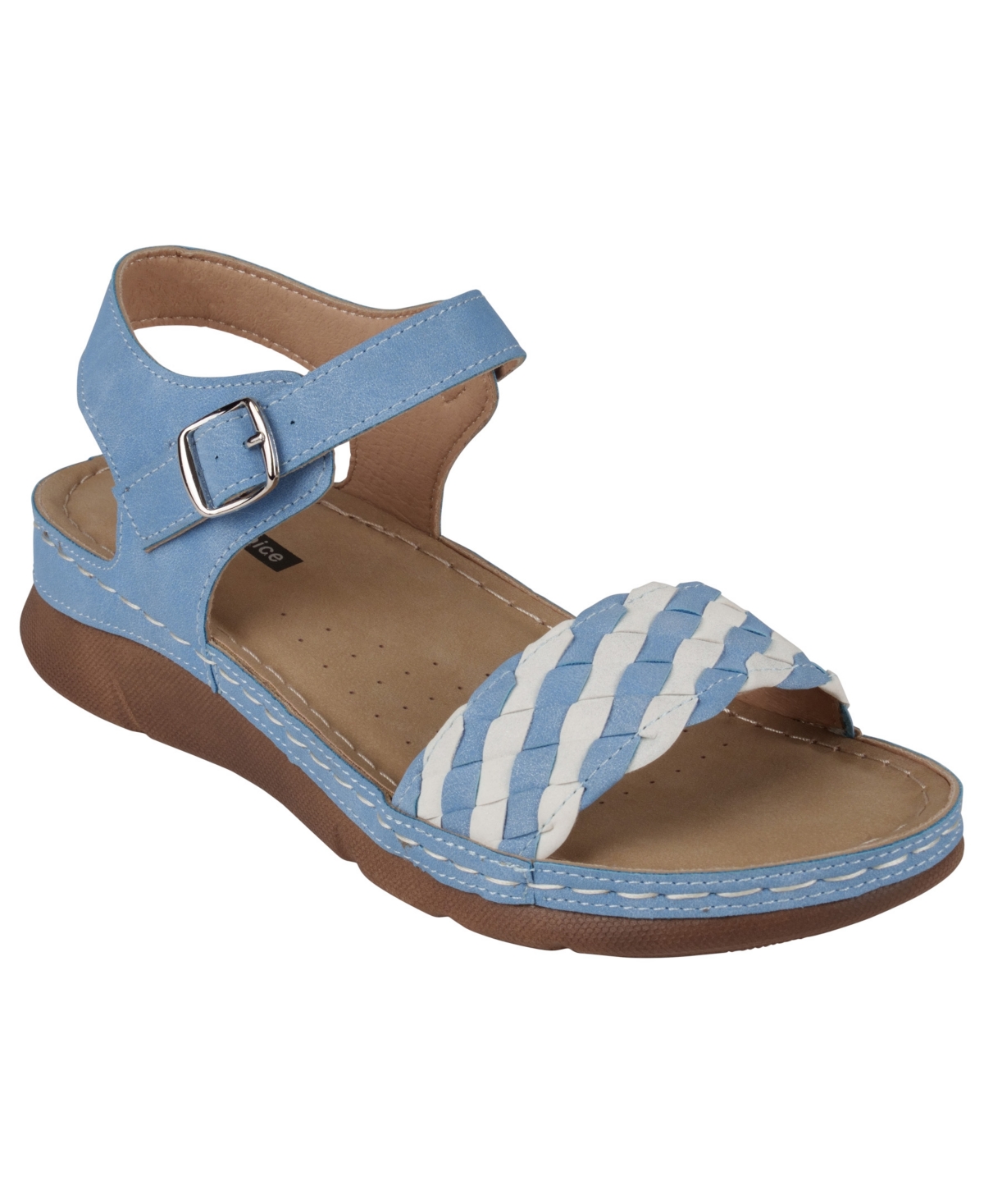 Gc Shoes Women's Millis Comfort Flat Sandals In Blue
