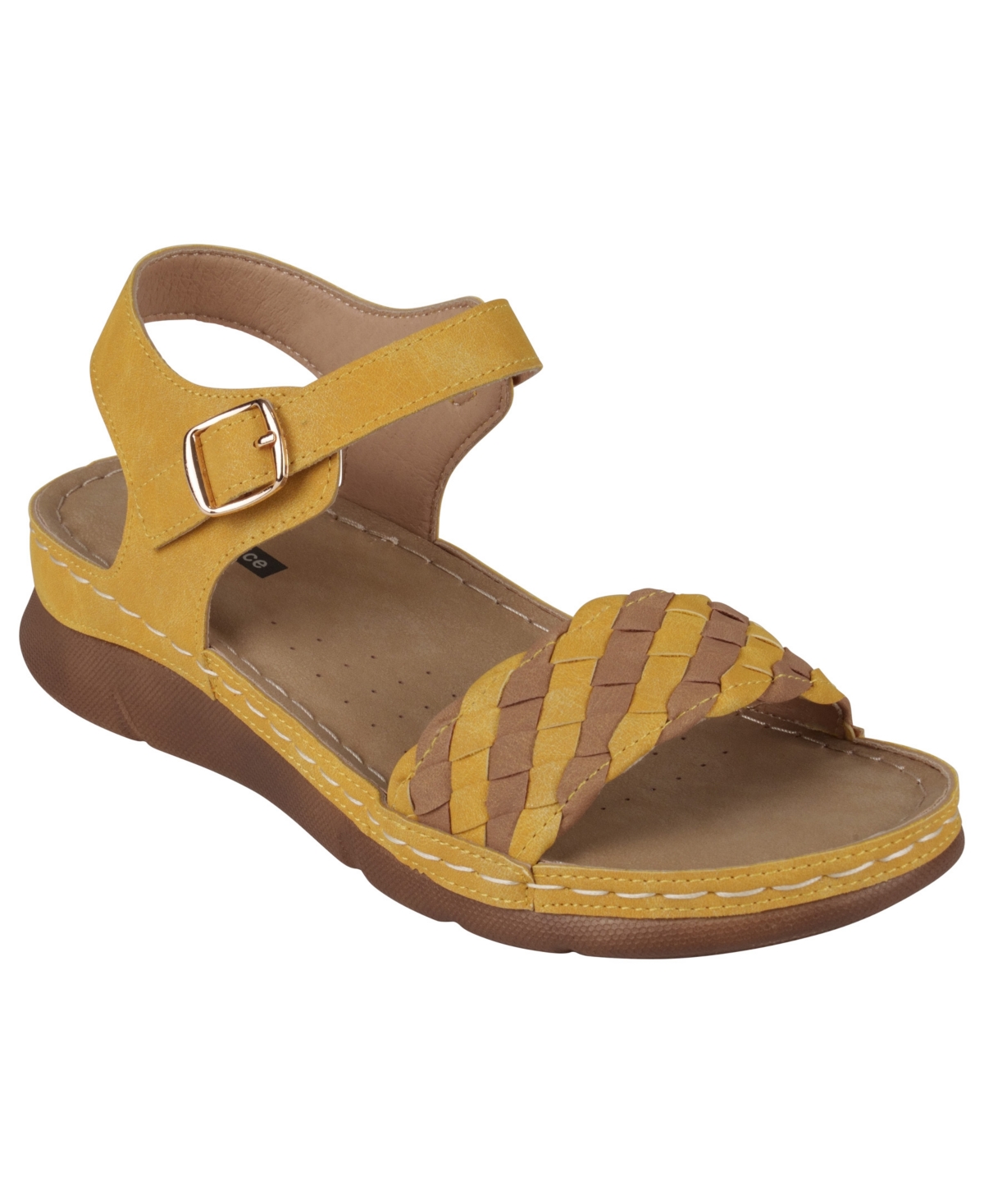 Gc Shoes Women's Millis Comfort Flat Sandals In Yellow