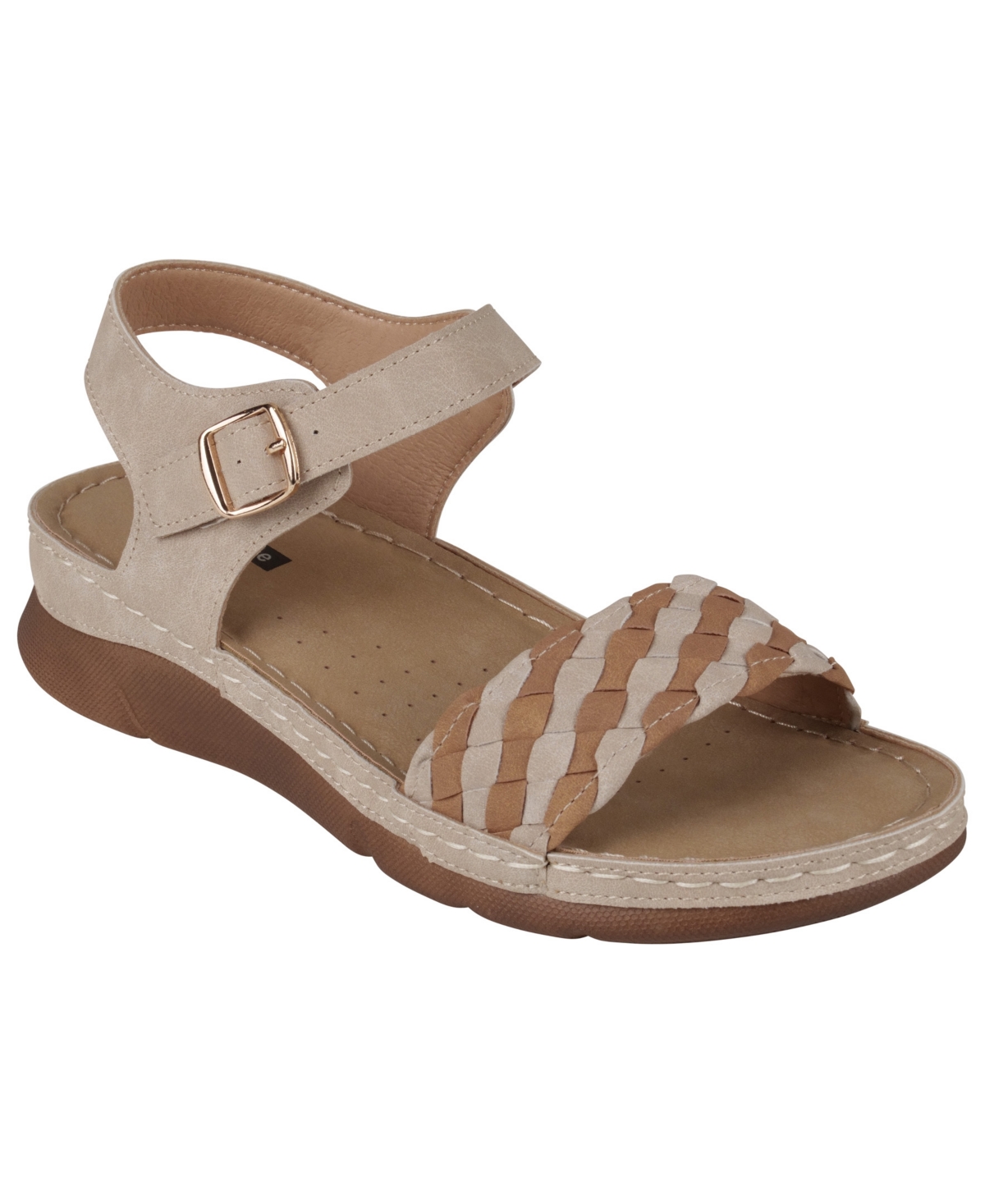 Gc Shoes Women's Millis Comfort Flat Sandals In Brown