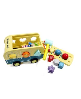 School Bus Pound Tap Bench