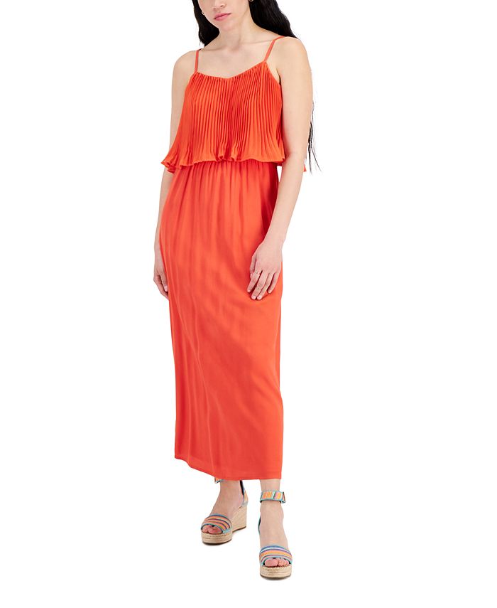 Tinsel Petite Pleated Layered Maxi Dress Macy's