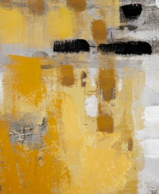 Canvas Abstract Framed Wall Art with Gold-Tone Frame, 39" x 2" x 39"