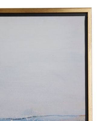 Canvas Landscape Framed Wall Art with Gold-Tone Frame Set of 3, 20" x 39"