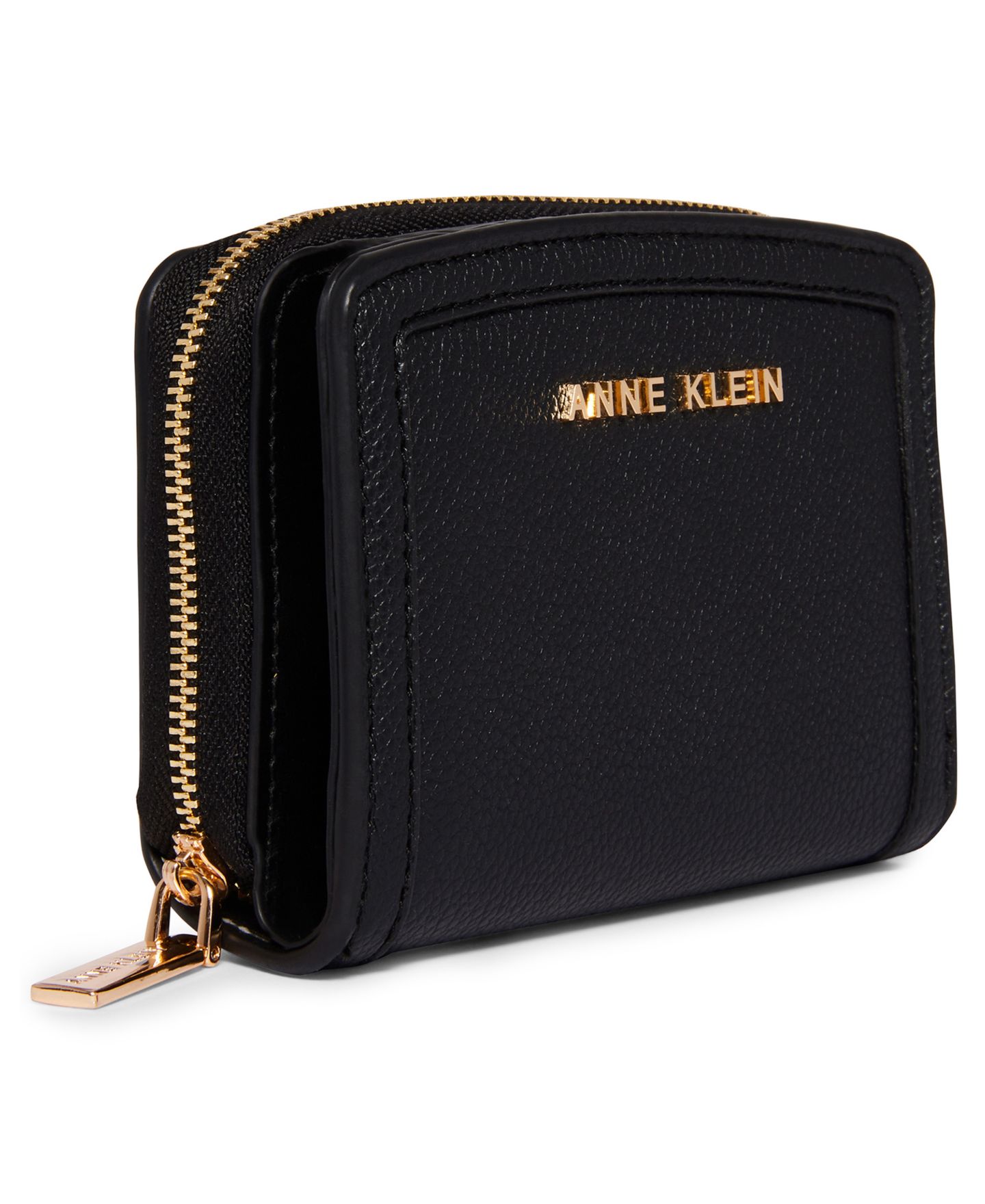 Женский мини-кошелёк Anne Klein в стиле колорблок, цвет: Чёрный — фото 3