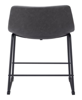 35" each, Set of 2 Steel, Polyurethane Smart Counter Chair
