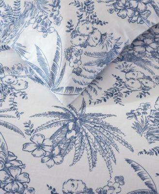 Pen And Ink Cotton 3 Piece Duvet Cover Set, Full/Queen