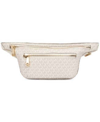 Michael Kors MK Logo Chain Belt Bag Waist Fanny Pack Cream Large NWT Michael Kors Adjustable Women main image 4